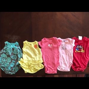 Baby girl onesies and one pieces